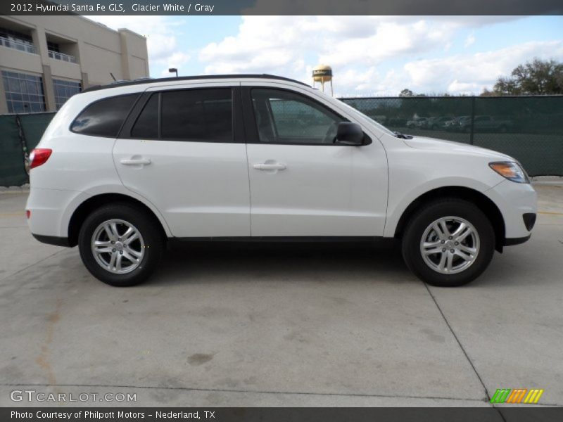 Glacier White / Gray 2012 Hyundai Santa Fe GLS