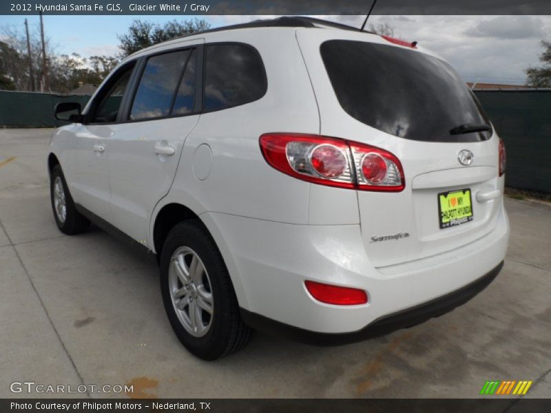 Glacier White / Gray 2012 Hyundai Santa Fe GLS