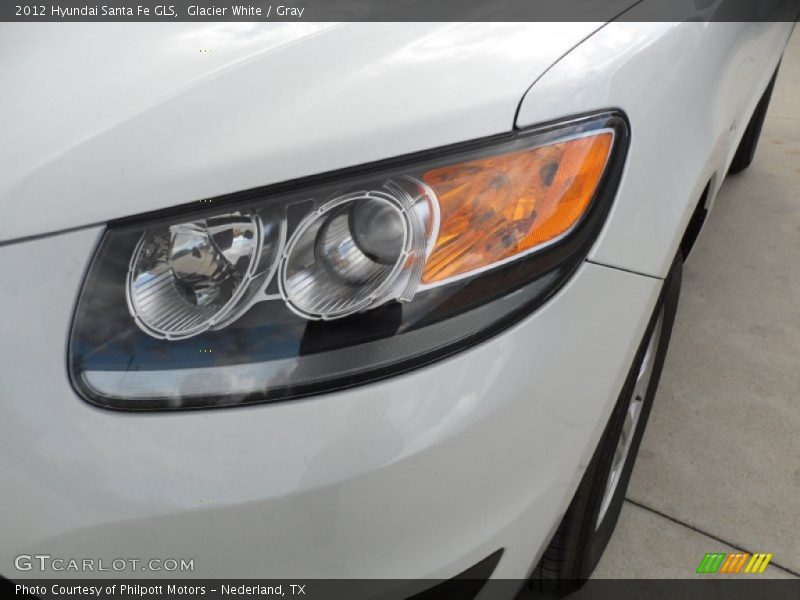 Glacier White / Gray 2012 Hyundai Santa Fe GLS