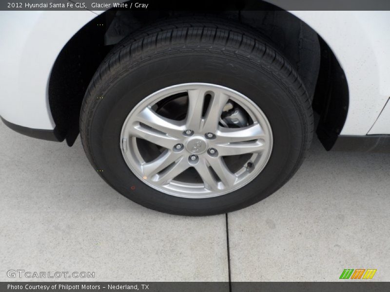 Glacier White / Gray 2012 Hyundai Santa Fe GLS