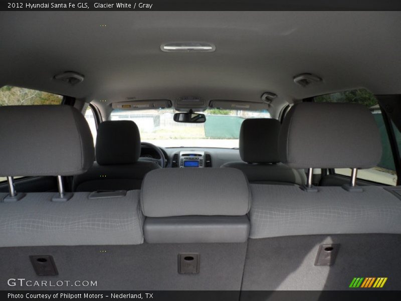 Glacier White / Gray 2012 Hyundai Santa Fe GLS