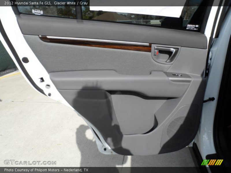 Glacier White / Gray 2012 Hyundai Santa Fe GLS