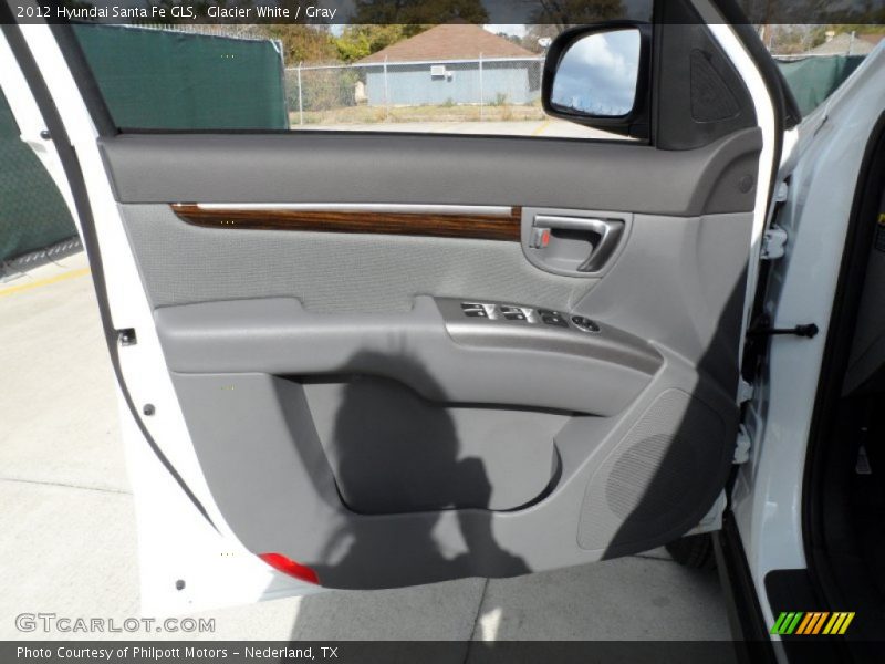 Glacier White / Gray 2012 Hyundai Santa Fe GLS
