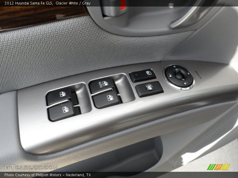 Glacier White / Gray 2012 Hyundai Santa Fe GLS