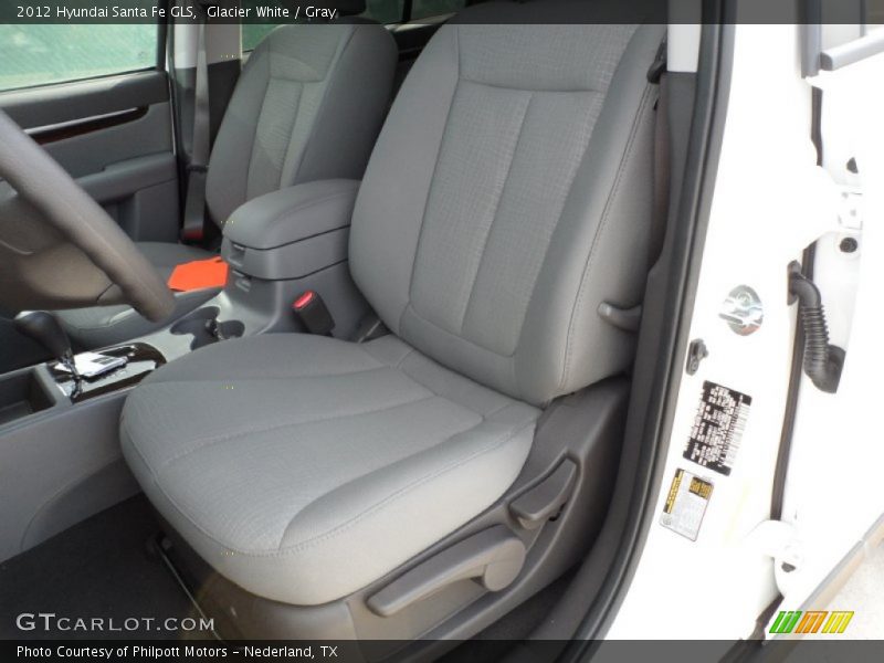 Glacier White / Gray 2012 Hyundai Santa Fe GLS