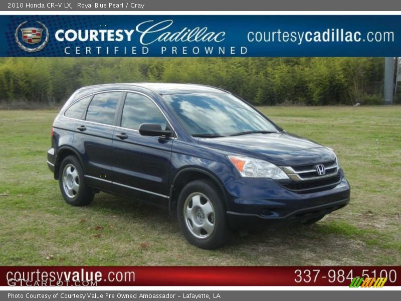 Royal Blue Pearl / Gray 2010 Honda CR-V LX