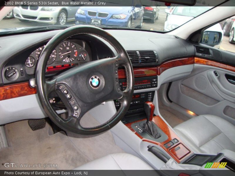 Blue Water Metallic / Grey 2002 BMW 5 Series 530i Sedan