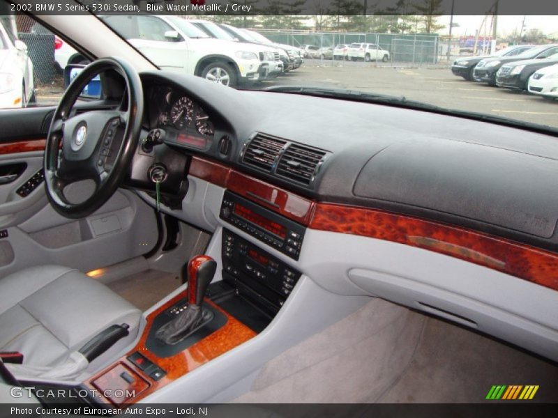 Blue Water Metallic / Grey 2002 BMW 5 Series 530i Sedan