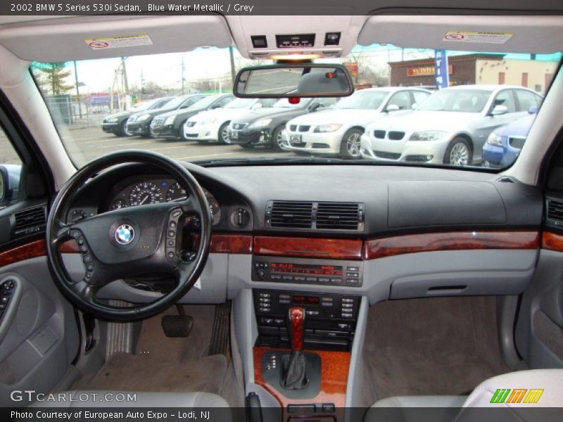 Blue Water Metallic / Grey 2002 BMW 5 Series 530i Sedan