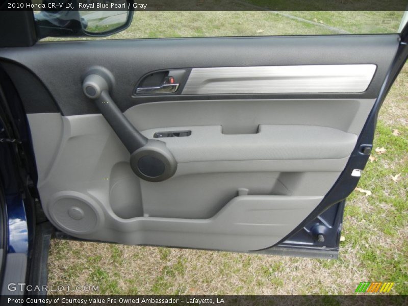 Royal Blue Pearl / Gray 2010 Honda CR-V LX