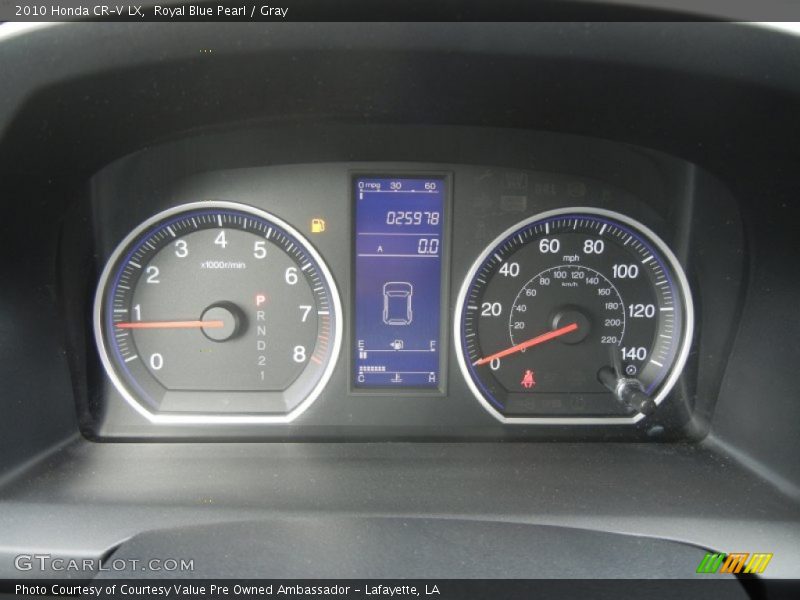 Royal Blue Pearl / Gray 2010 Honda CR-V LX