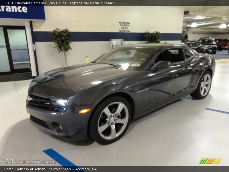 Cyber Gray Metallic / Black 2011 Chevrolet Camaro LT/RS Coupe