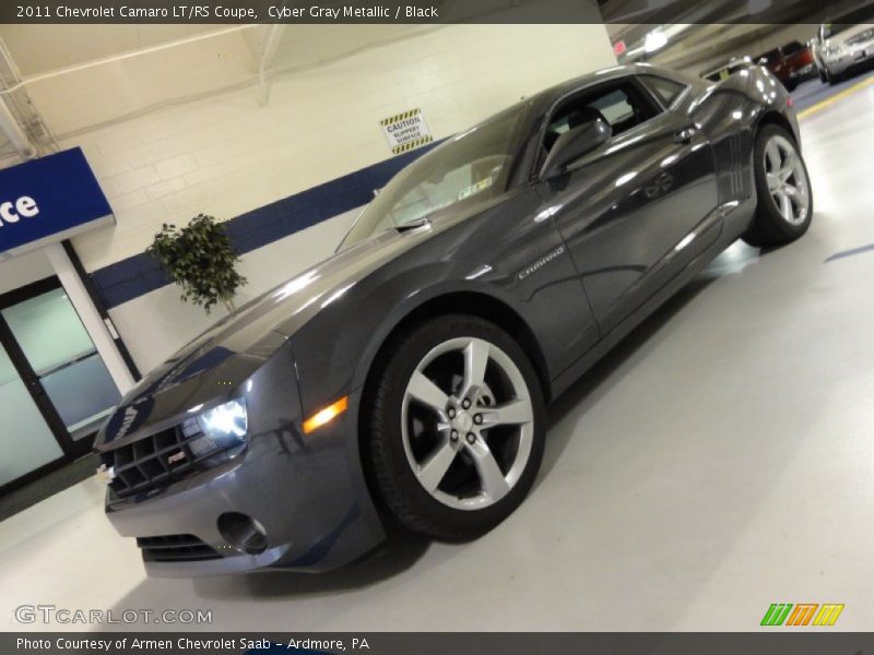 Cyber Gray Metallic / Black 2011 Chevrolet Camaro LT/RS Coupe