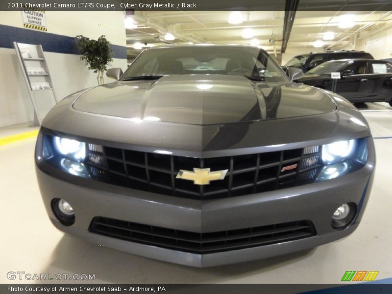 Cyber Gray Metallic / Black 2011 Chevrolet Camaro LT/RS Coupe
