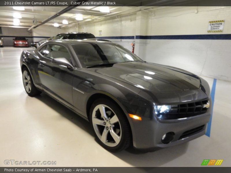 Cyber Gray Metallic / Black 2011 Chevrolet Camaro LT/RS Coupe