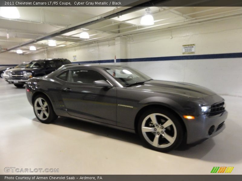 Cyber Gray Metallic / Black 2011 Chevrolet Camaro LT/RS Coupe