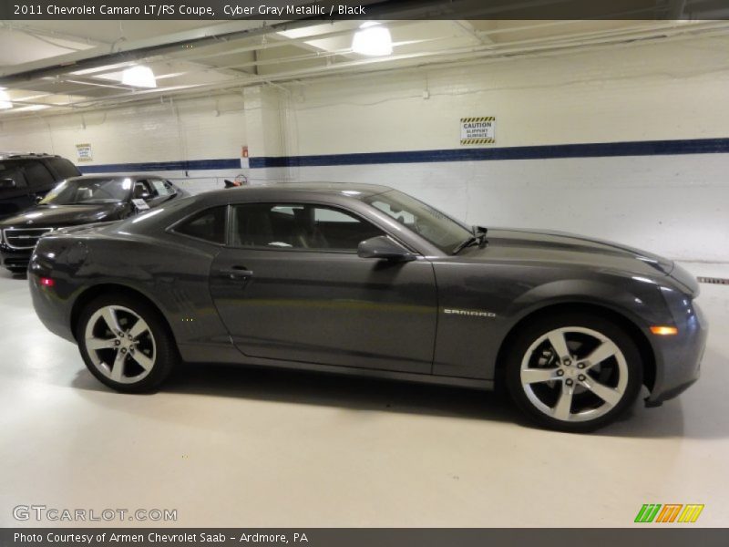 Cyber Gray Metallic / Black 2011 Chevrolet Camaro LT/RS Coupe