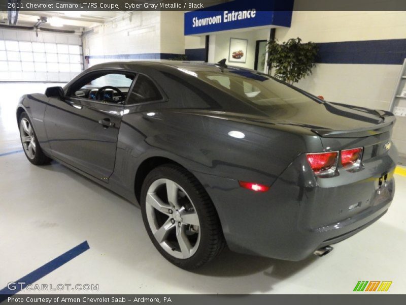 Cyber Gray Metallic / Black 2011 Chevrolet Camaro LT/RS Coupe