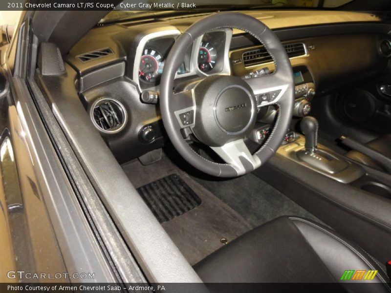 Cyber Gray Metallic / Black 2011 Chevrolet Camaro LT/RS Coupe