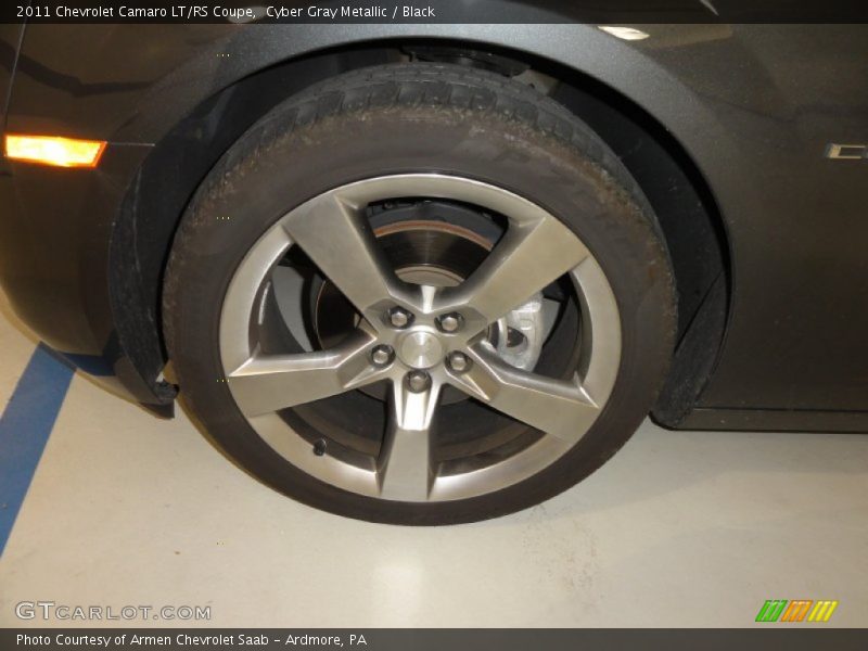 Cyber Gray Metallic / Black 2011 Chevrolet Camaro LT/RS Coupe