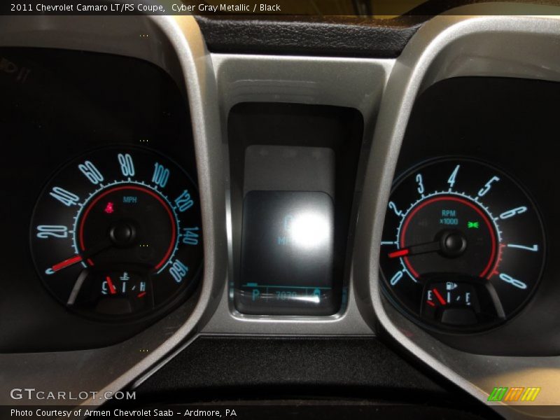 Cyber Gray Metallic / Black 2011 Chevrolet Camaro LT/RS Coupe
