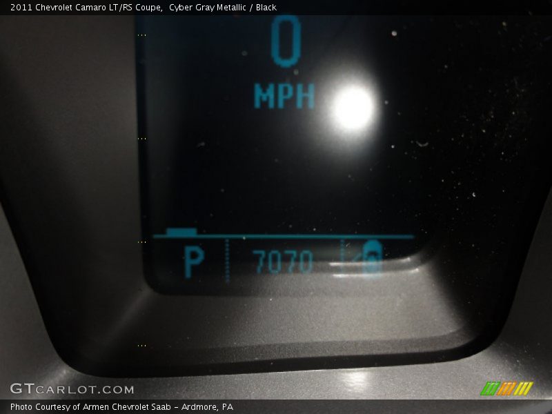Cyber Gray Metallic / Black 2011 Chevrolet Camaro LT/RS Coupe