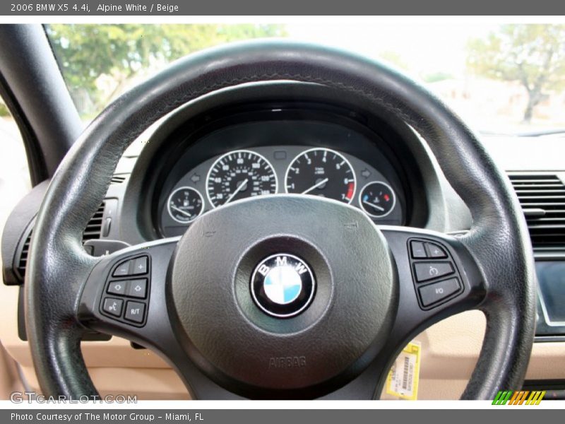 Alpine White / Beige 2006 BMW X5 4.4i