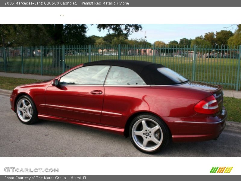 Firemist Red Metallic / Stone 2005 Mercedes-Benz CLK 500 Cabriolet