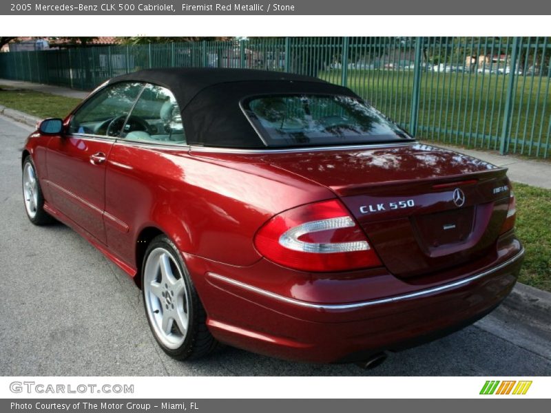 Firemist Red Metallic / Stone 2005 Mercedes-Benz CLK 500 Cabriolet
