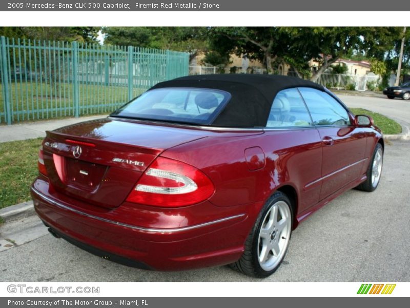 Firemist Red Metallic / Stone 2005 Mercedes-Benz CLK 500 Cabriolet