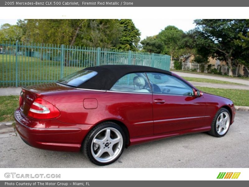 Firemist Red Metallic / Stone 2005 Mercedes-Benz CLK 500 Cabriolet