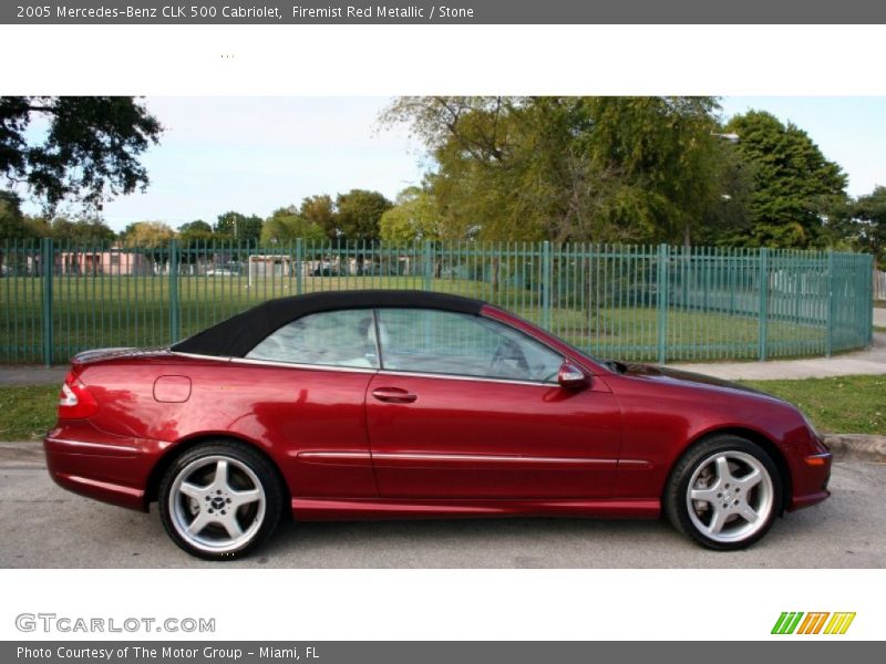  2005 CLK 500 Cabriolet Firemist Red Metallic