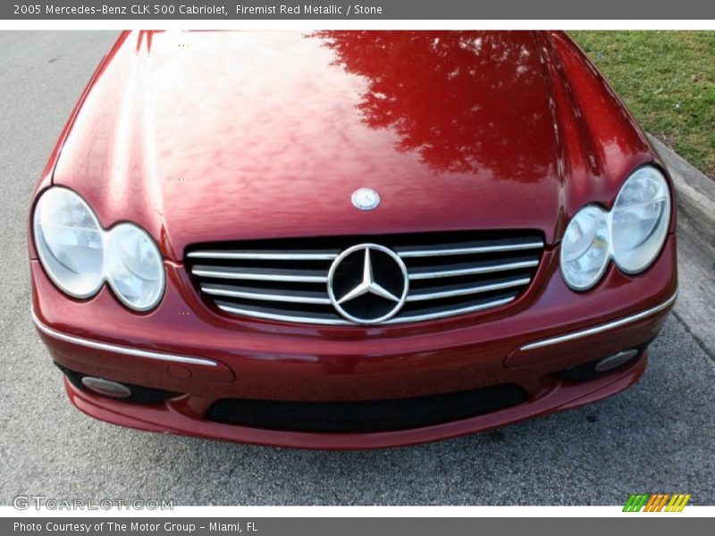 Firemist Red Metallic / Stone 2005 Mercedes-Benz CLK 500 Cabriolet