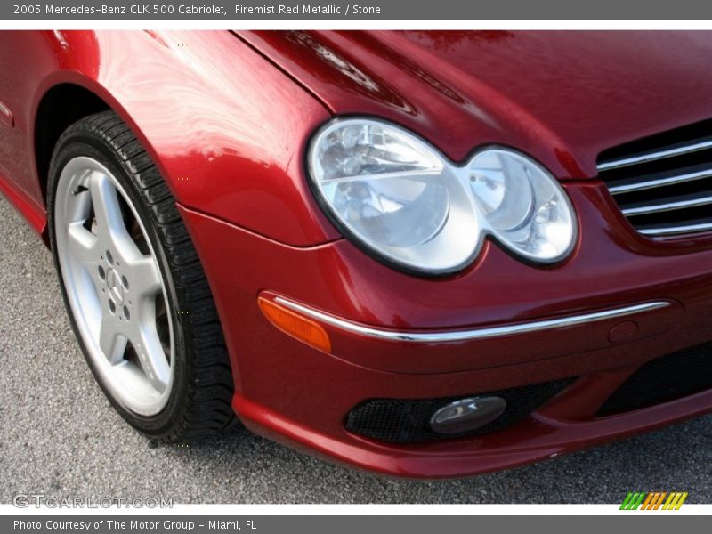 Firemist Red Metallic / Stone 2005 Mercedes-Benz CLK 500 Cabriolet
