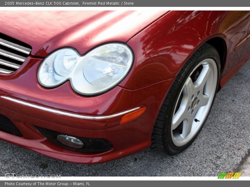 Firemist Red Metallic / Stone 2005 Mercedes-Benz CLK 500 Cabriolet