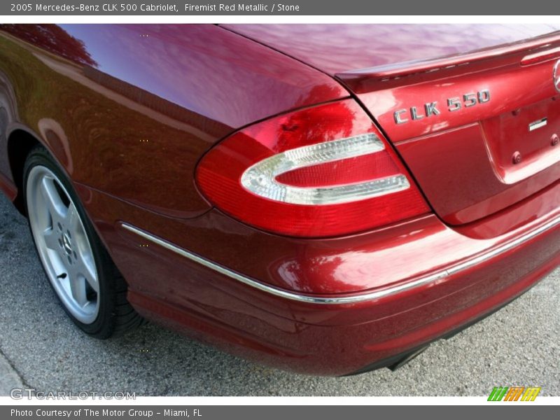 Firemist Red Metallic / Stone 2005 Mercedes-Benz CLK 500 Cabriolet