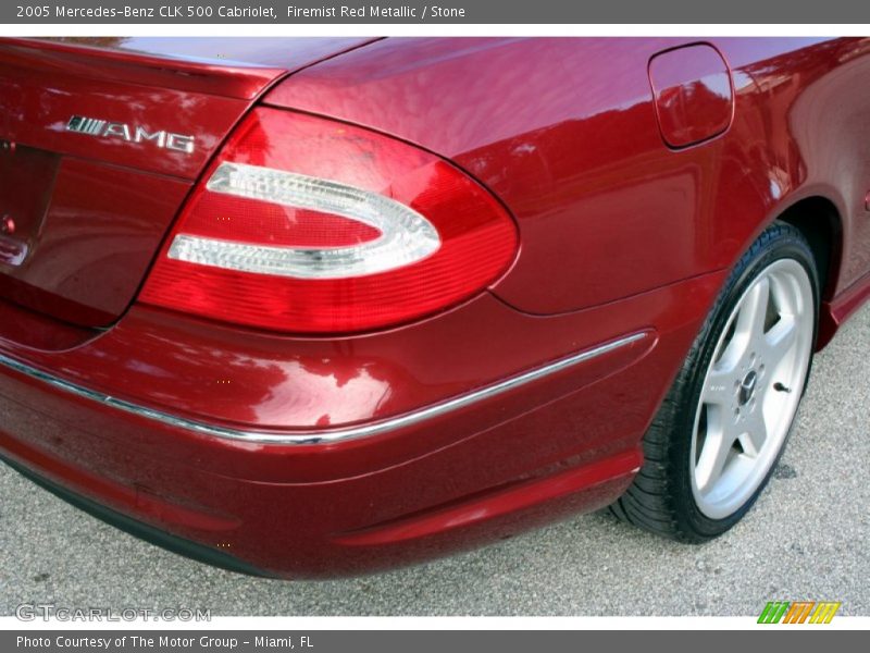 Firemist Red Metallic / Stone 2005 Mercedes-Benz CLK 500 Cabriolet