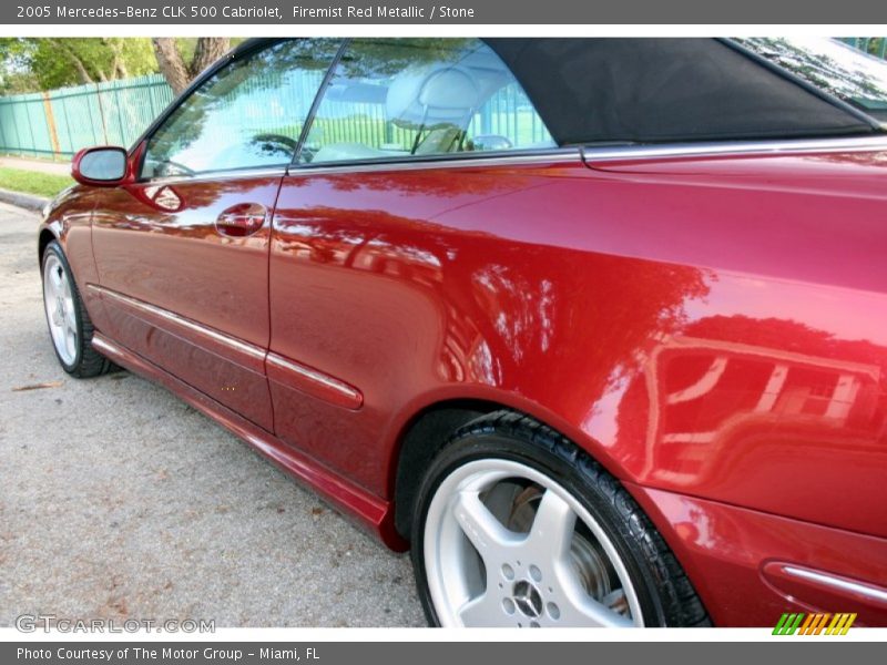 Firemist Red Metallic / Stone 2005 Mercedes-Benz CLK 500 Cabriolet