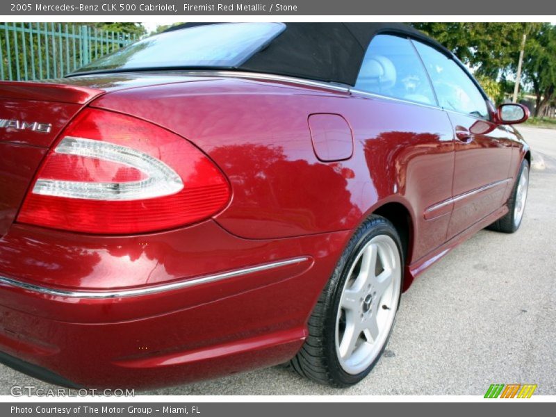 Firemist Red Metallic / Stone 2005 Mercedes-Benz CLK 500 Cabriolet