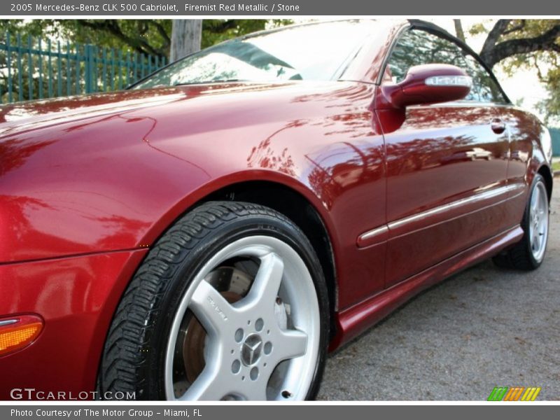 Firemist Red Metallic / Stone 2005 Mercedes-Benz CLK 500 Cabriolet