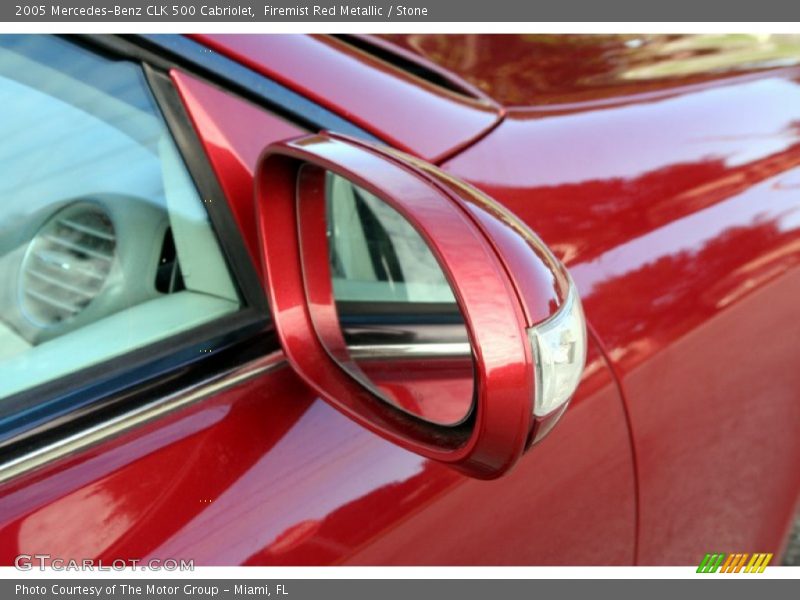 Firemist Red Metallic / Stone 2005 Mercedes-Benz CLK 500 Cabriolet
