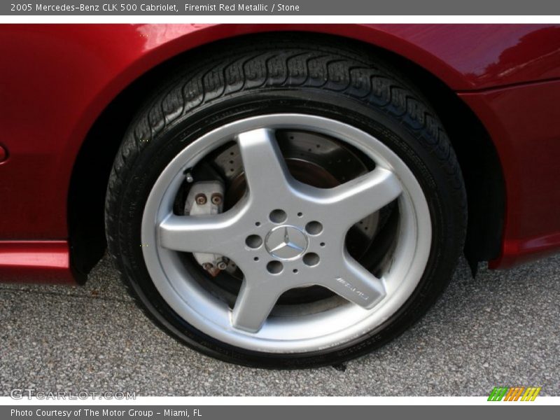 Firemist Red Metallic / Stone 2005 Mercedes-Benz CLK 500 Cabriolet