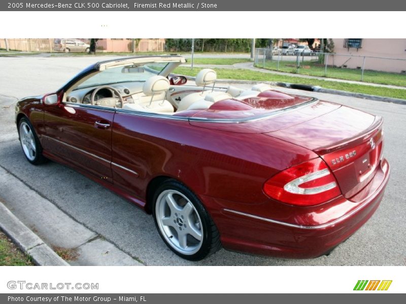 Firemist Red Metallic / Stone 2005 Mercedes-Benz CLK 500 Cabriolet