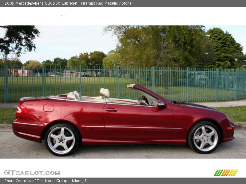  2005 CLK 500 Cabriolet Firemist Red Metallic