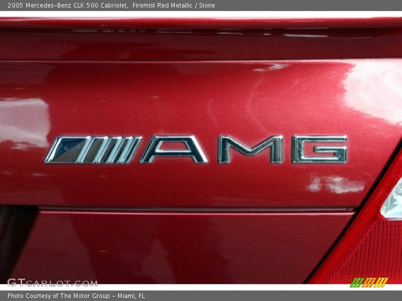 Firemist Red Metallic / Stone 2005 Mercedes-Benz CLK 500 Cabriolet