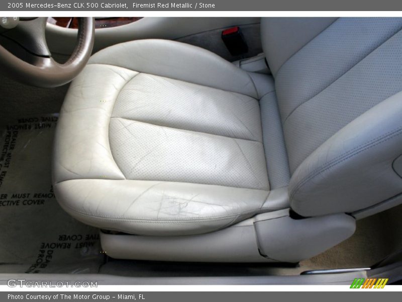 Firemist Red Metallic / Stone 2005 Mercedes-Benz CLK 500 Cabriolet