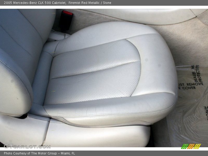 Firemist Red Metallic / Stone 2005 Mercedes-Benz CLK 500 Cabriolet