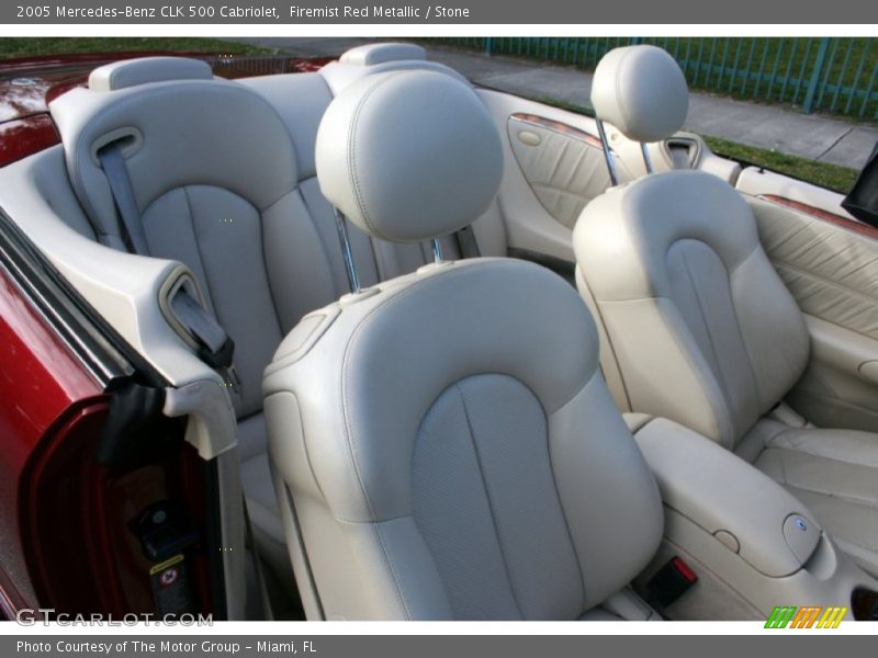 Firemist Red Metallic / Stone 2005 Mercedes-Benz CLK 500 Cabriolet