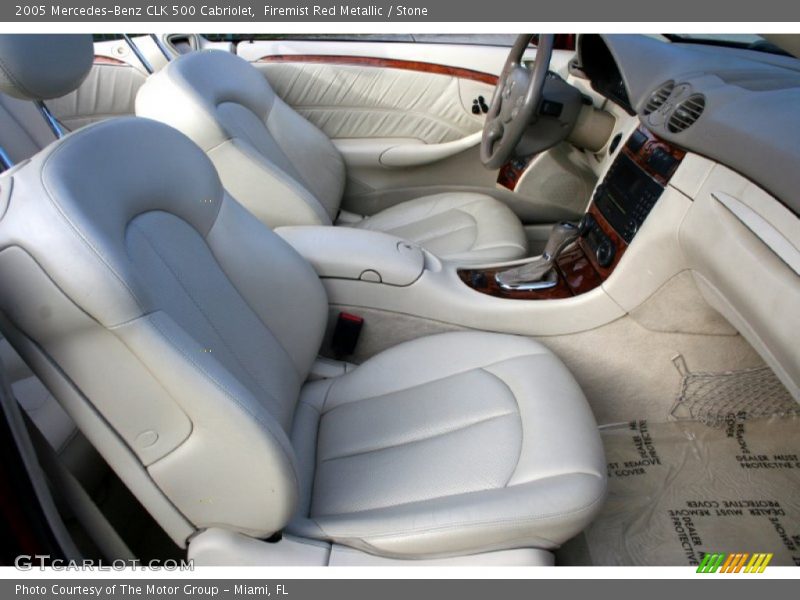 Firemist Red Metallic / Stone 2005 Mercedes-Benz CLK 500 Cabriolet