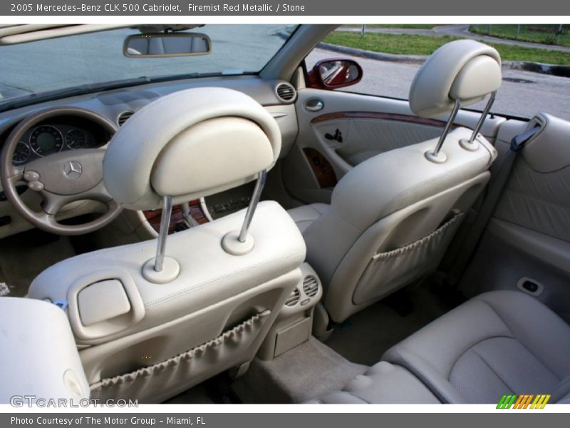 Firemist Red Metallic / Stone 2005 Mercedes-Benz CLK 500 Cabriolet